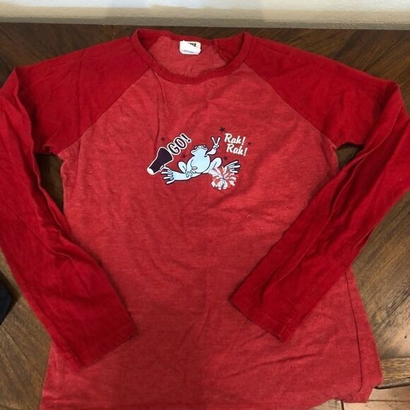 Peace frog cheerleading pajama top long sleeve - Picture 1 of 2